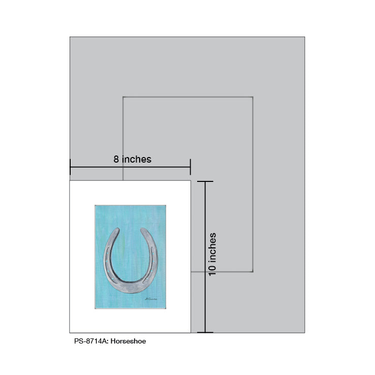 Horseshoe, Print (#8714A), Print Matted, www.printedcanvas.com