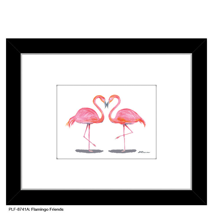 Flamingo Friends, Print (#8741A), Print Matted, www.printedcanvas.com