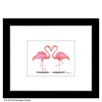 Flamingo Friends, Print (#8741A), Print Matted, www.printedcanvas.com