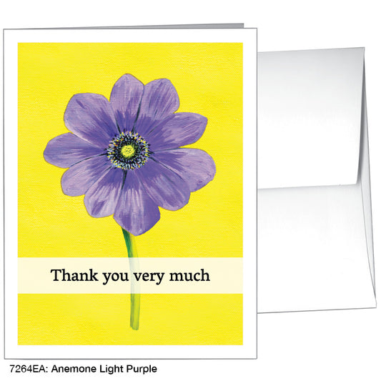 Anemone Light Purple, Greeting Card (7264EA), A2, printedcanvas.com