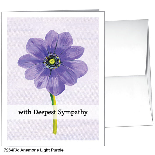 Anemone Light Purple, Greeting Card (7264FA), A2, printedcanvas.com