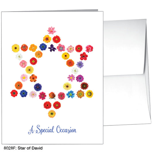 Star of David, Greeting Card (8028F), A2, printedcanvas.com