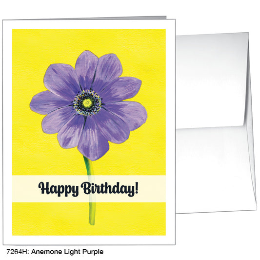 Anemone Light Purple, Greeting Card (7264H), A2, printedcanvas.com