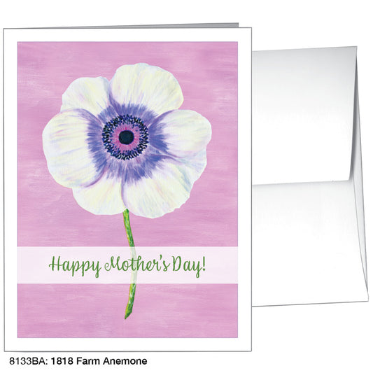 1818 Farm Anemone, Greeting Card (8133BA), A2, printedcanvas.com