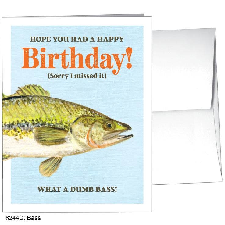 Bass, Greeting Card (8244D), A2, printedcanvas.com