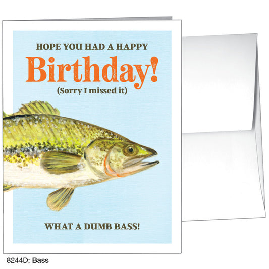 Bass, Greeting Card (8244D), A2, printedcanvas.com