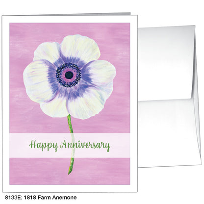 1818 Farm Anemone, Greeting Card (8133E), A2 Card Front, www.printedcanvas.com