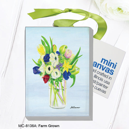 Farm Grown, Mini Canvas (MC-8136A), Front, printedcanvas.com