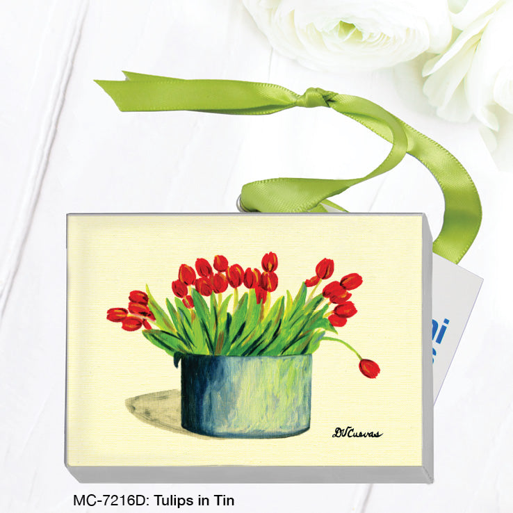 Tulips In Tin, Mini Canvas (MC-7216D), Front, printedcanvas.com