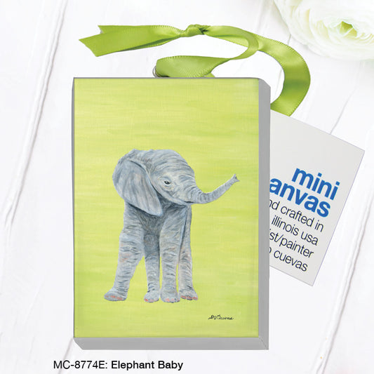 Elephant Baby, Mini Canvas  (MC-8774E), Front, printedcanvas.com