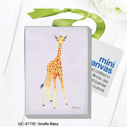 Giraffe Baby, Mini Canvas  (MC-8775E), Front, printedcanvas.com