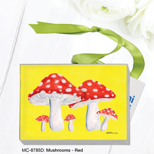 Mushrooms - Red, Mini Canvas (MC-8785D), Front, printedcanvas.com