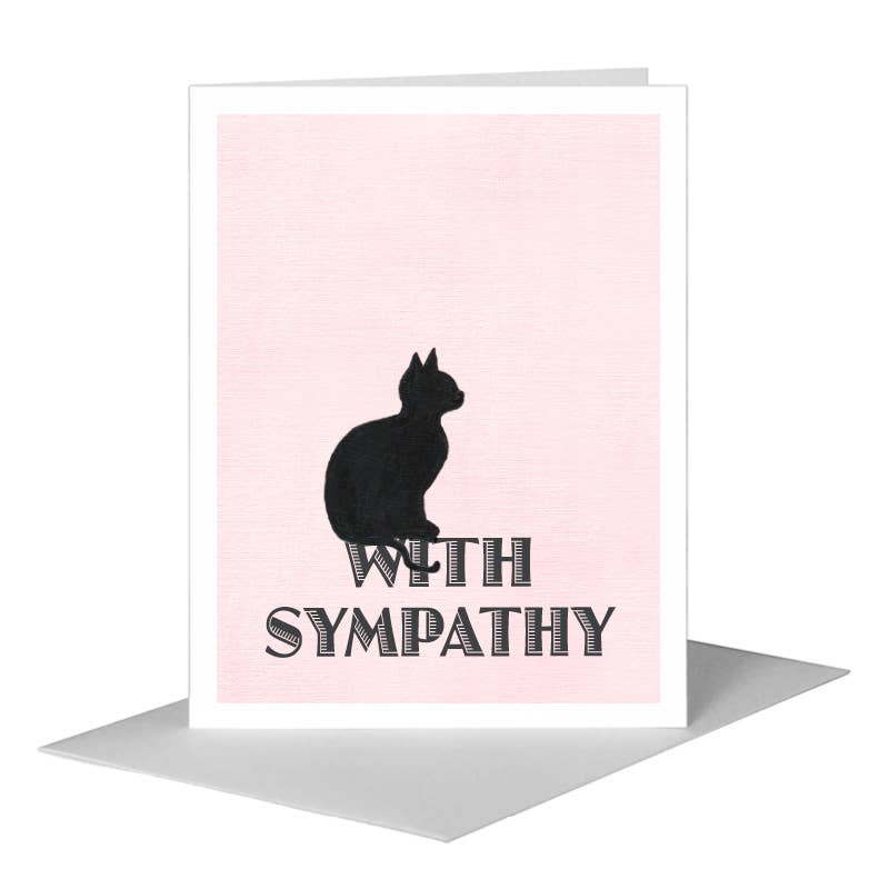 Cat Silhouette, Greeting Card (#8360A), A2 Card Front, www.printedcanvas.com