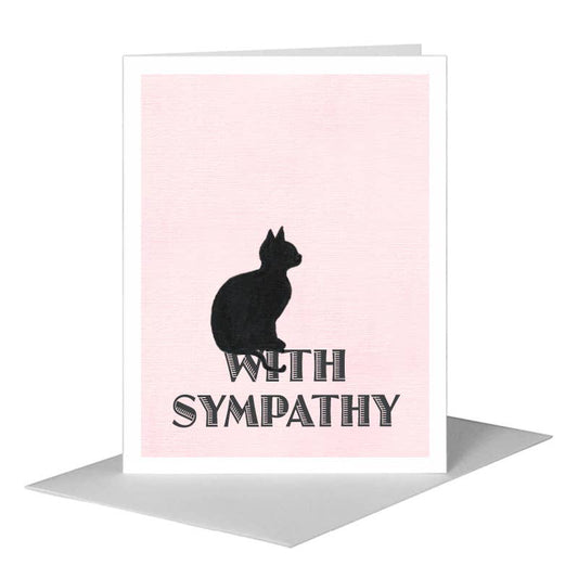 Cat Silhouette, Greeting Card (#8360A) A2 Card Front, www.printedcanvas.com