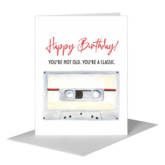 Cassette Tape, Greeting Card (#8653A) A2 Card Front, www.printedcanvas.com