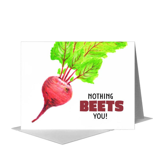 Beet, Greeting Card (#8248M) A2 Card Front, www.printedcanvas.com