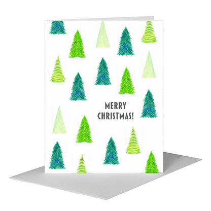 Very Merry, Greeting Card (#8458QB) A2 Card Front, www.printedcanvas.com