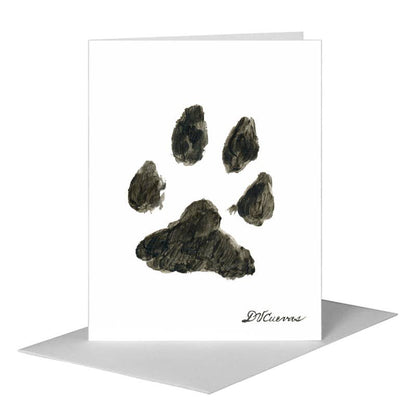 Dog Paw, Greeting Card (#8355G), A2 Card Front, www.printedcanvas.com