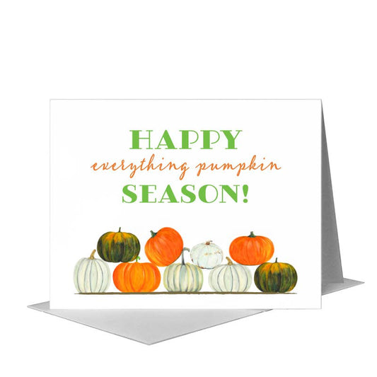 Pumpkins, Greeting Card (#8104A) A2 Card Front, www.printedcanvas.com