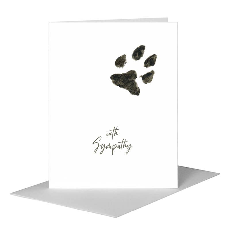 Dog Paw, Greeting Card (#8355A), A2 Card Front, www.printedcanvas.com