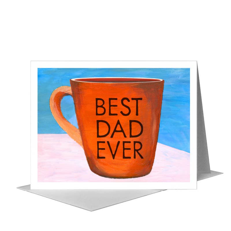 Orange Mug, Greeting Card (#8567D) A2 Card Front, www.printedcanvas.com