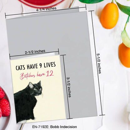 Bobb Indecision, Greeting Card (7192E), Enclosure, www.printedcanvas.com
