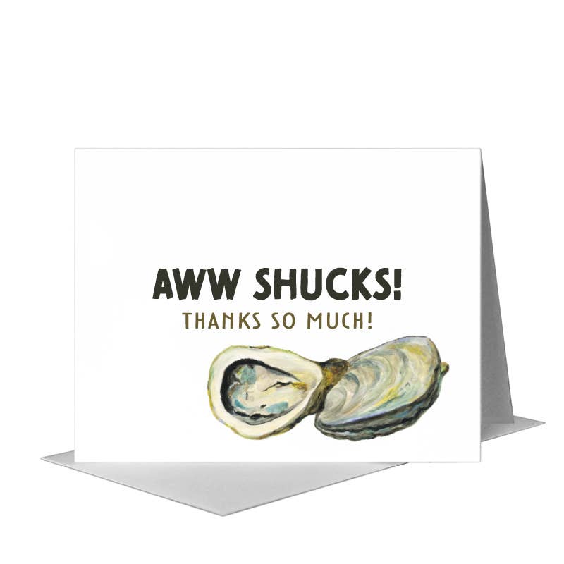 Oysters, Greeting Card (#8448A), A2 Card Front, www.printedcanvas.com