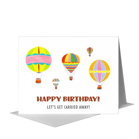 Balloons in Flight, Greeting Card (#8657B) A2 Card Front, www.printedcanvas.com