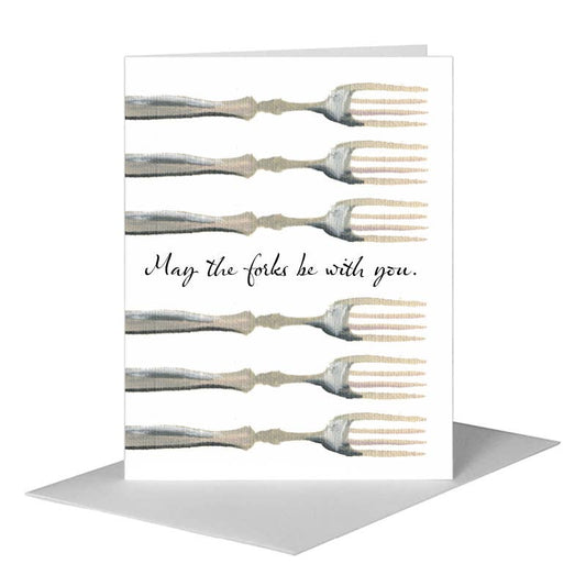 Silverware, Greeting Card (#7311J) A2 Card Front, www.printedcanvas.com