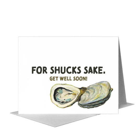 Oysters, Greeting Card (#8448C) A2 Card Front, www.printedcanvas.com