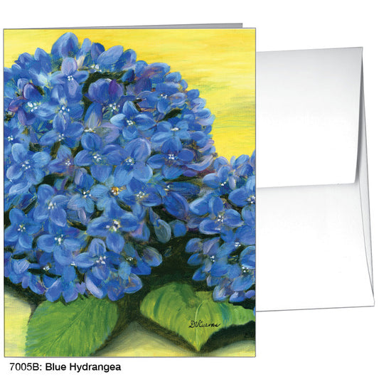 Blue Hydrangea Greeting Card (7005B), A2 Card Front, www.printedcanvas.com