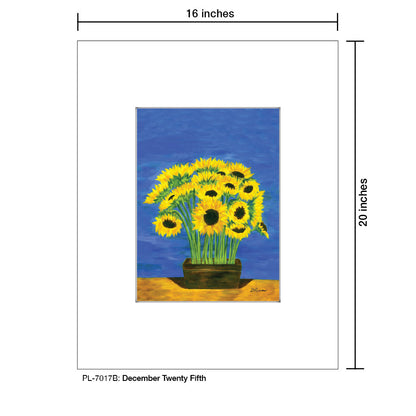 December Twenty Fifth, Print (#7017B), Printe Matted, www.printedcanvas.com