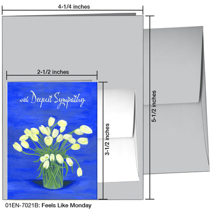 Feels Like Monday, Greeting Card (7021B), Enclosure, printedcanvas.com