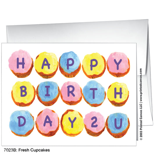 Fresh Cupcakes, Greeting Card (#7023B)