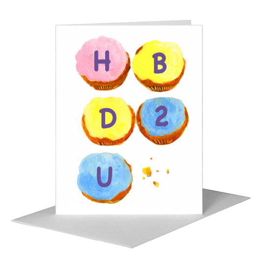 Fresh Cupcakes, Greeting Card (#7023C) A2 Card Front, www.printedcanvas.com