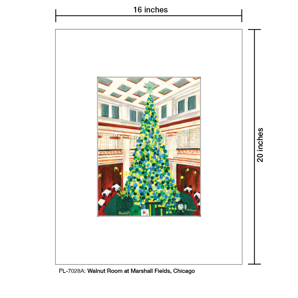 Walnut Room at Marshall Fields, Chicago, Print (#7028A)