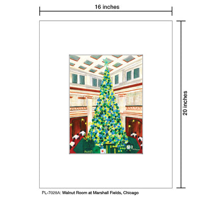 Walnut Room at Marshall Fields, Chicago, Print (#7028A)