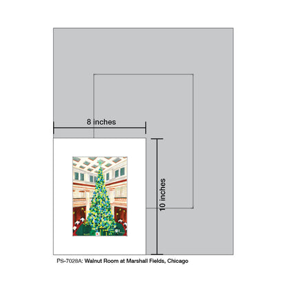 Walnut Room at Marshall Fields, Chicago, Print (#7028A)