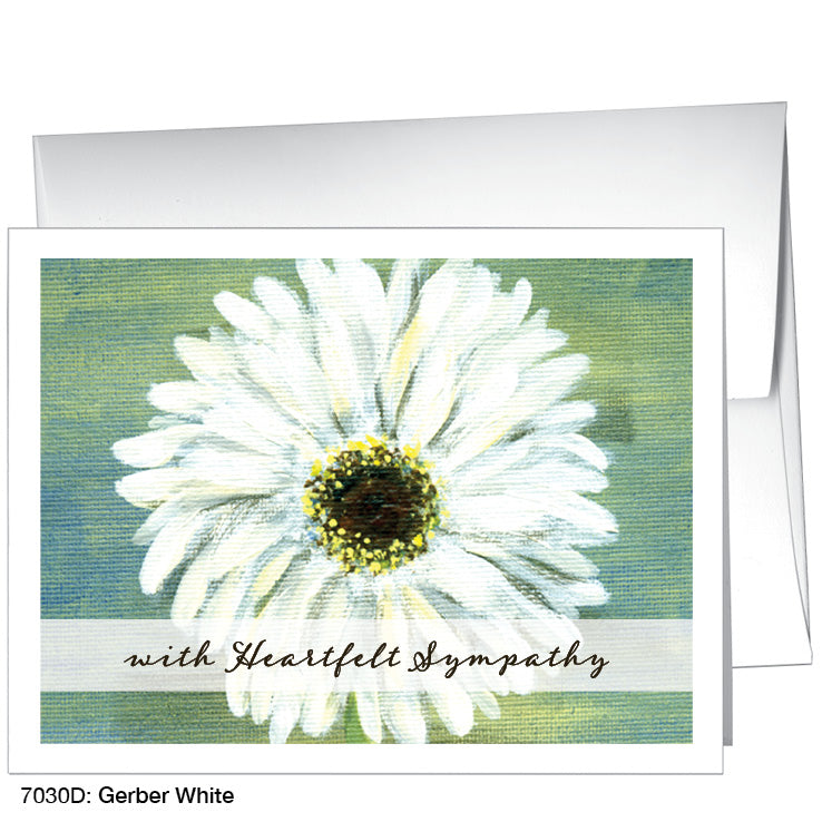 Gerber White, Greeting Card (7030D), A2, printedcanvas.com