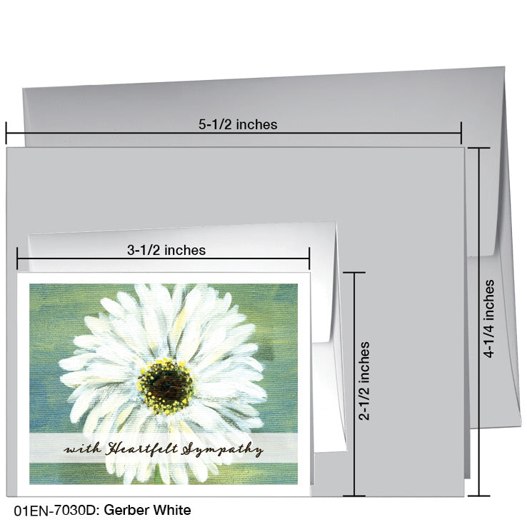 Gerber White, Greeting Card (7030D), Enclosure, printedcanvas.com