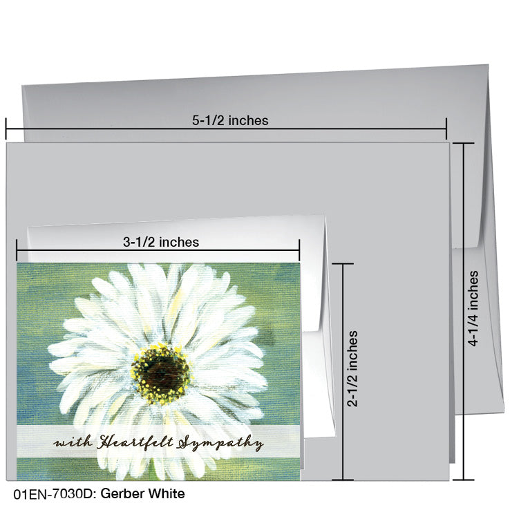 Gerber White, Greeting Card (7030D), Enclosure Card, printedcanvas.com
