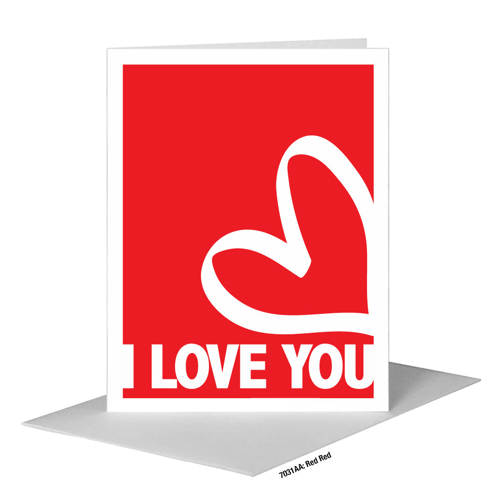 Red Red, Greeting Card (#7031AA)