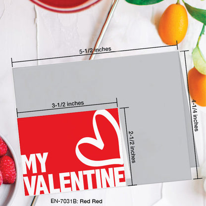Red Red, Greeting Card (#7031B)
