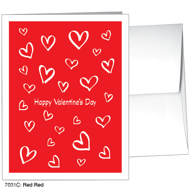 Red Red, Greeting Card (#7031C)