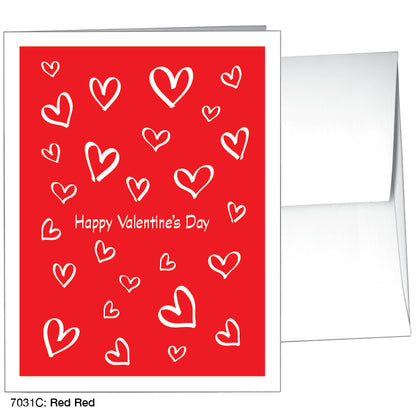 Red Red, Greeting Card (#7031C)