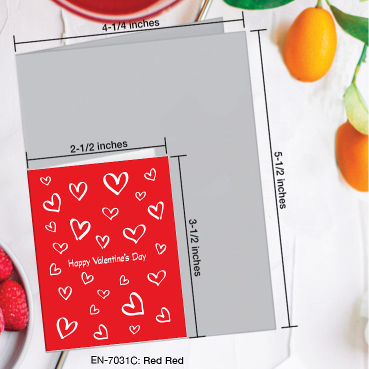Red Red, Greeting Card (#7031C)