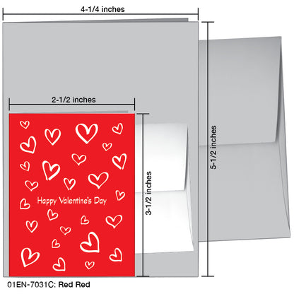 Red Red, Greeting Card (#7031C)