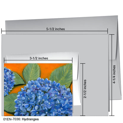 Hydrangea, Greeting Card (7036A), Enclosure, printedcanvas.com