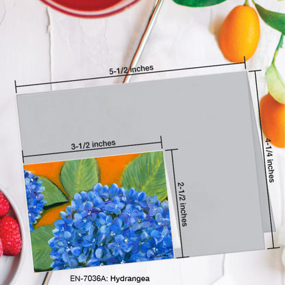 Hydrangea, Greeting Card (7036A), Enclosure Card, www.printedcanvas.com