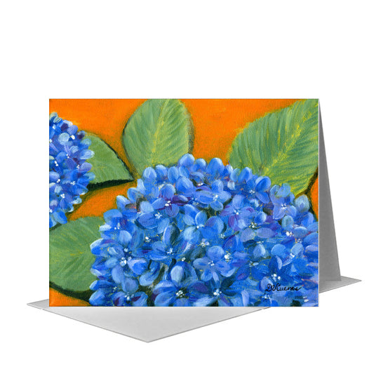 Hydrangea, Greeting Card (#7036A) A2 Card Front, www.printedcanvas.com